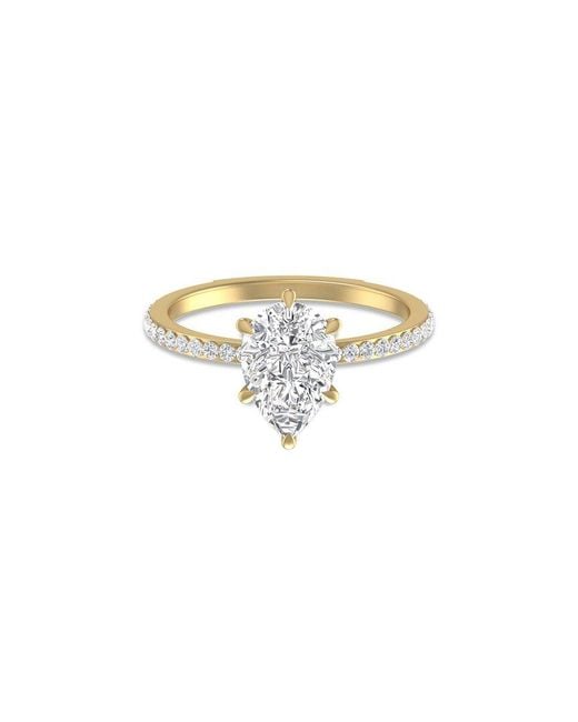 Lab Grown Diamonds White 14K 2.50 Ct. Tw. Lab-Grown Diamond Cleo Ring