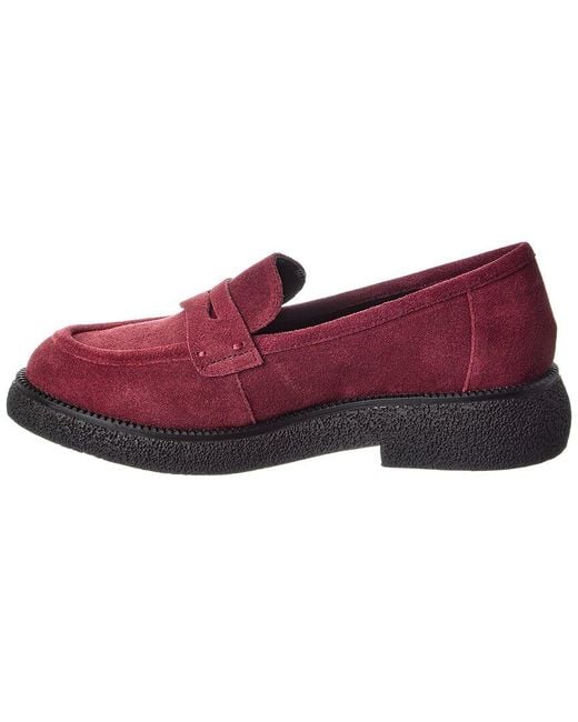 The Flexx Red Adenike Suede Loafer