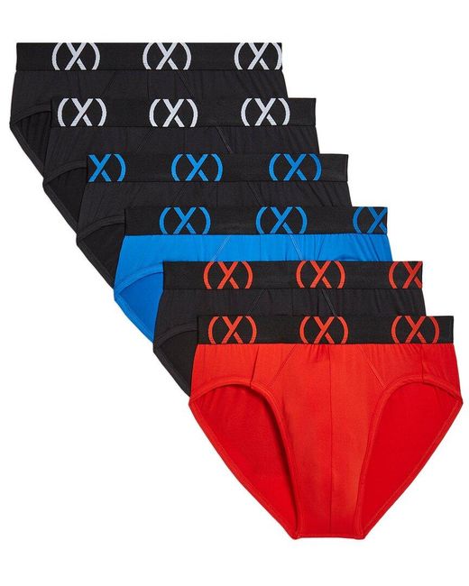 2xist Red 2(X)Ist Set Of 6 Sport Brief for men