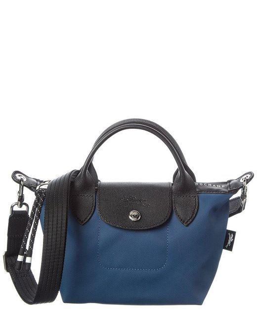 Longchamp Blue Le Pliage Energy Mini Satchel