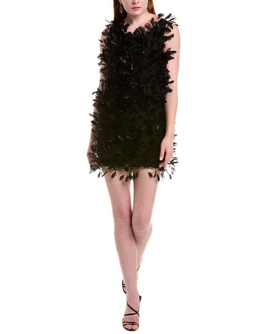 Max Mara Black Priamo Silk Shift Dress
