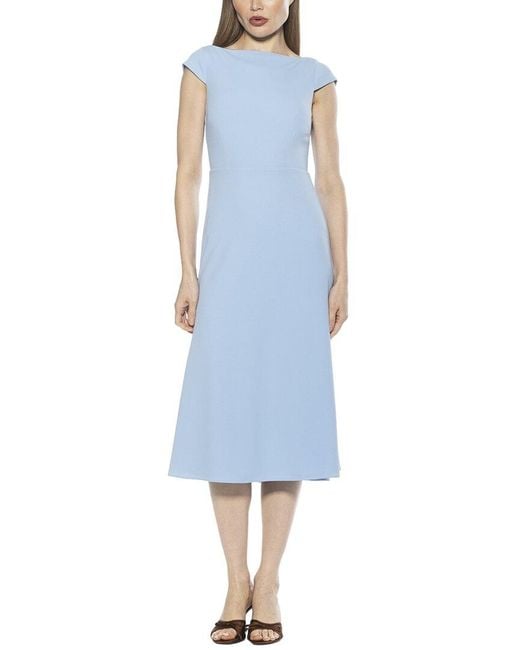 Alexia Admor Blue Loreli A-Line Dress