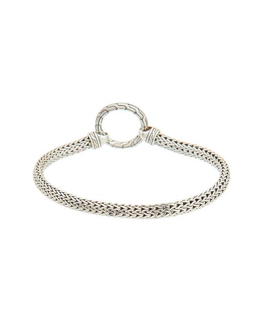 John Hardy White Chain Station Bracelet