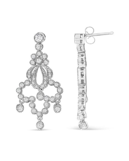 Haus of Brilliance White 14K 1.88 Ct. Tw. Diamond Dangle Earrings