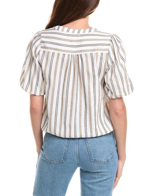 Michael Stars White Zephyr Top