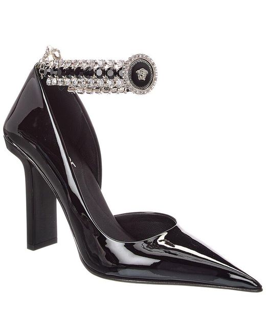 Versace Black Patent Pump
