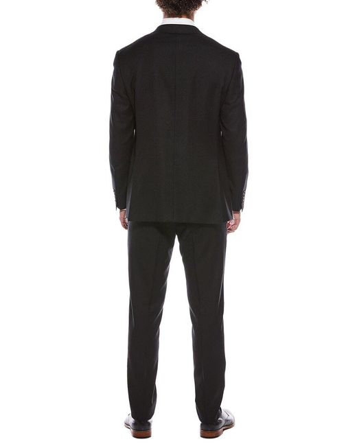 Canali Black 2Pc Wool Suit for men