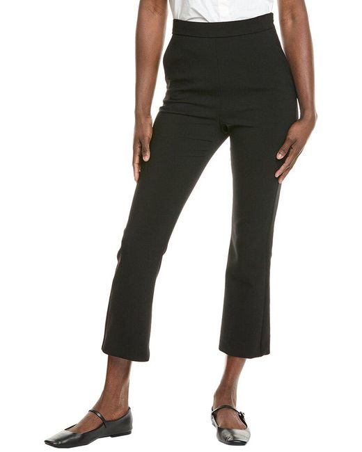 Max Mara Black Lince Wool-Blend Trouser