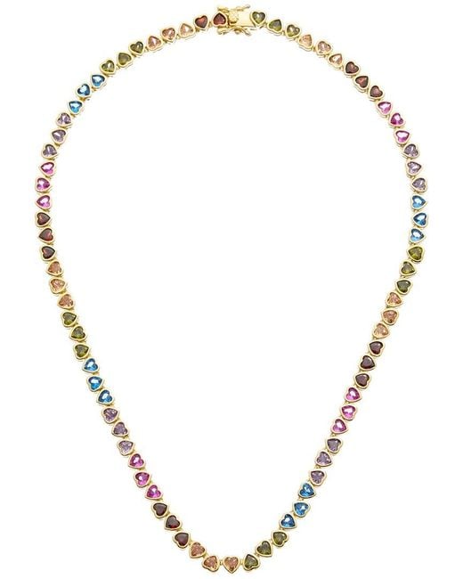 Juvell Metallic 18K Plated Topaz Necklace