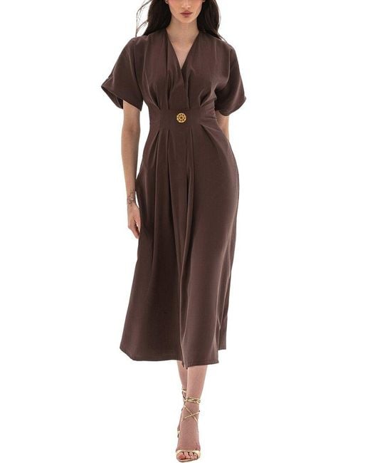 BGL Brown Midi Dress