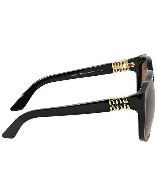 Miu Miu Black 59Mm Sunglasses
