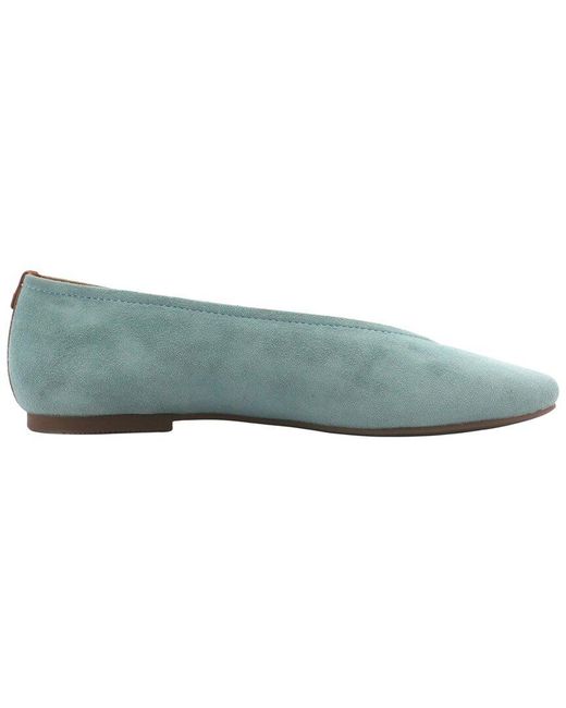 Gentle Souls Blue Willow Suede Flat