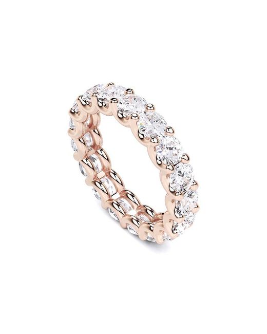 Lab Grown Diamonds White 14K Rose 0.50 Ct. Tw. Lab-Grown Diamond Eternity Band Ring