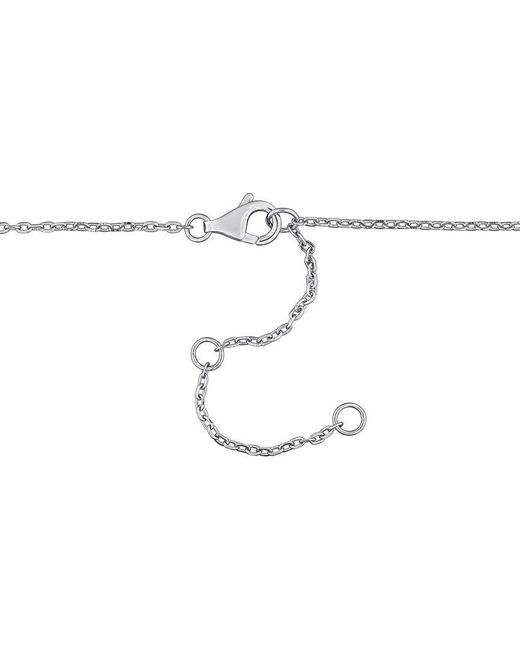 Rina Limor White 0.82 Ct. Tw. Sapphire Bead Bar Bracelet