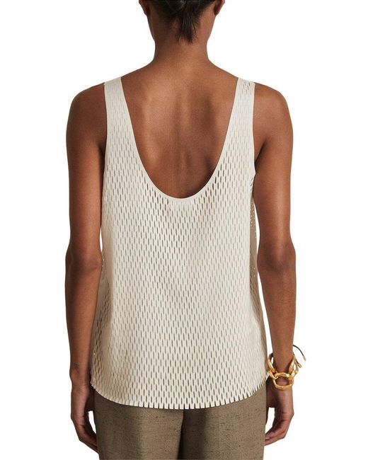 Reiss Brown Isabelle Laser Cut Top