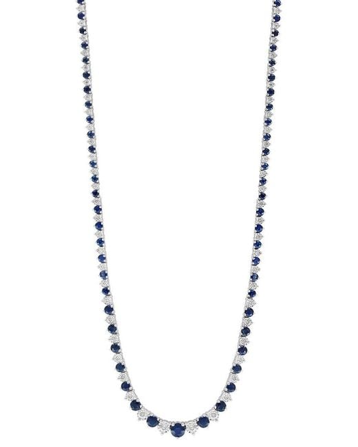 Effy Fine Jewelry Metallic 8.95 Ct. Tw. Diamond & Sapphire Necklace