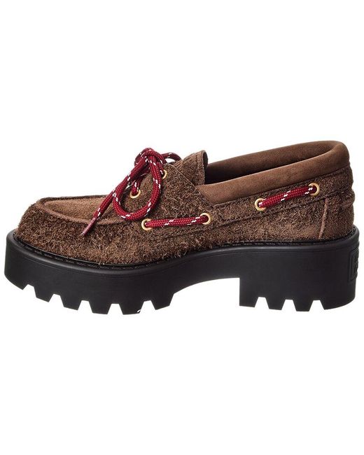 Miu Miu Red Suede Loafer