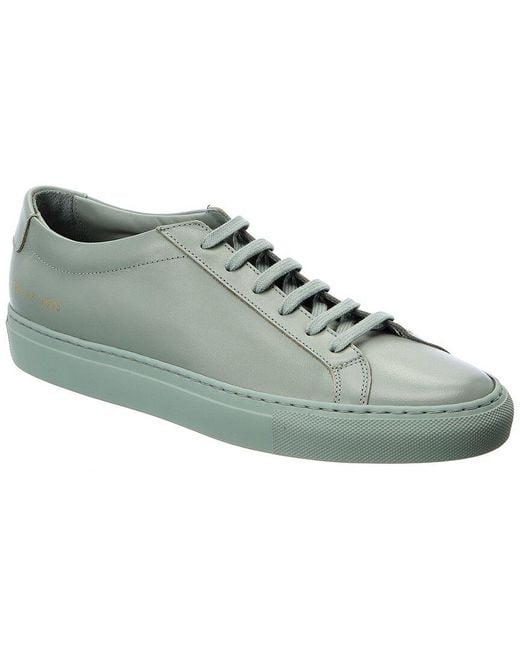 Common Projects Green Original Achilles Low Leather Sneaker for men