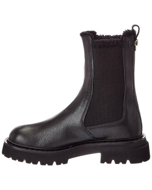 Ferragamo Black Oderico Leather Boot