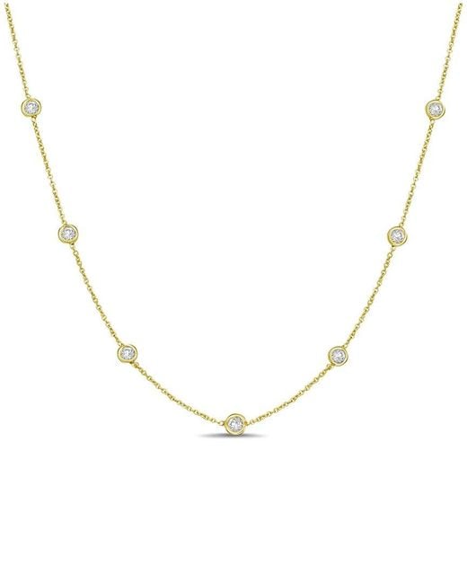 Forever Creations Signature Metallic Forever Creations 14K 1.00 Ct. Tw. Diamond Necklace