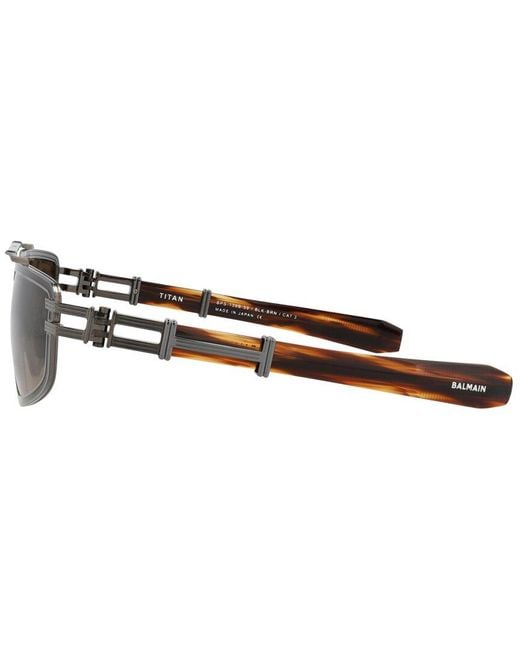 Balmain Brown Bps-139B59 59Mm Sunglasses