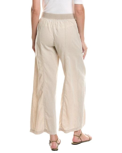 XCVI Natural Charli Linen-Blend Wide Leg Pant