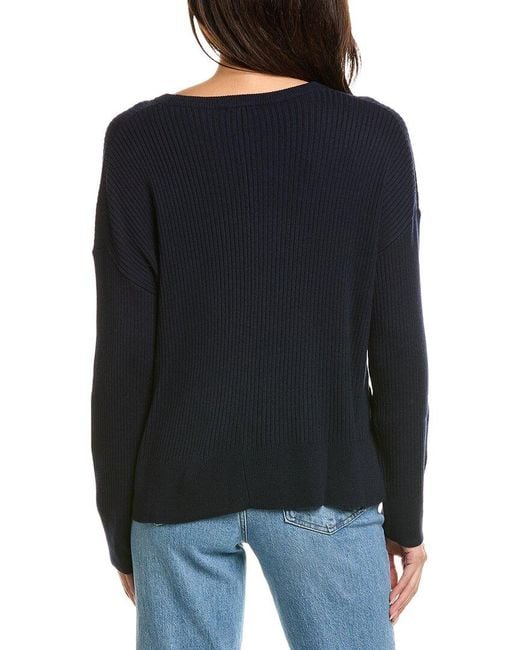 Splendid Black Frankie Cashmere-Blend Sweater