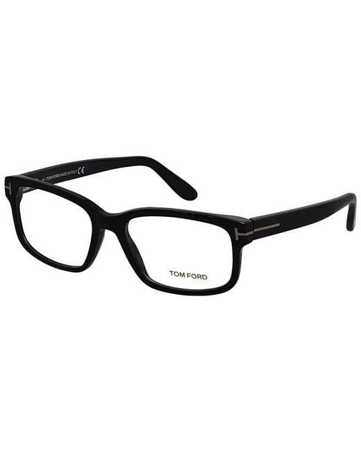 Tom Ford Black Rectangular Optical Frames for men