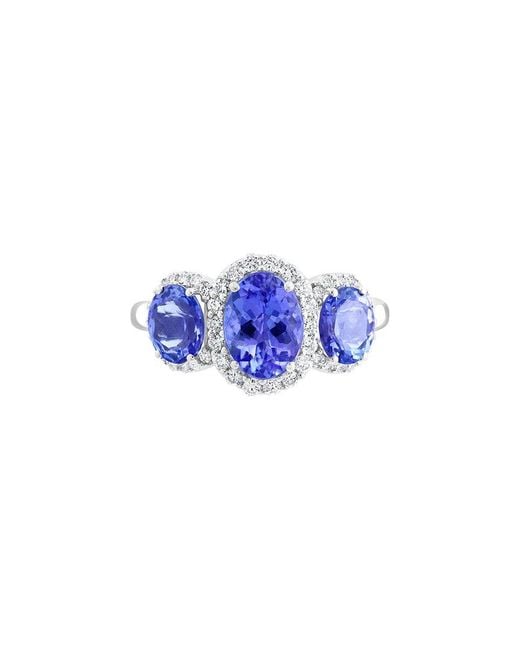 Effy Fine Jewelry Blue 14K 2.31 Ct. Tw. Diamond & Tanzanite Ring
