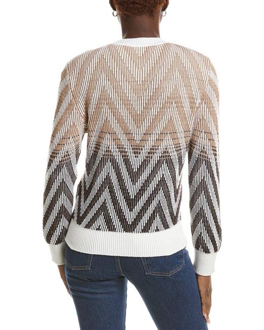Missoni White Knit Wool-blend Sweater