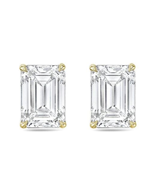 Diana M Metallic Diana M. 14K 10.00 Ct. Tw. Lab-Grown Diamond Earrings