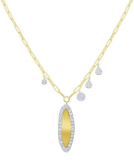 Meira T Metallic 14k 0.35 Ct. Tw. Diamond Charm Necklace