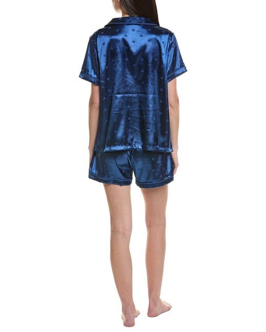 Tart Collections Blue 2Pc Dixie Short Set