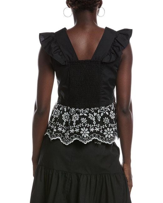 Nanette Lepore Black Sleeveless Top