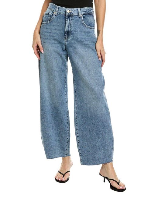 7 For All Mankind Blue Bonnie Curvilinear Jean