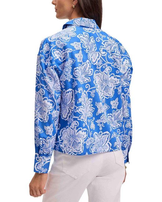 Foxcroft Blue Marina Shirt