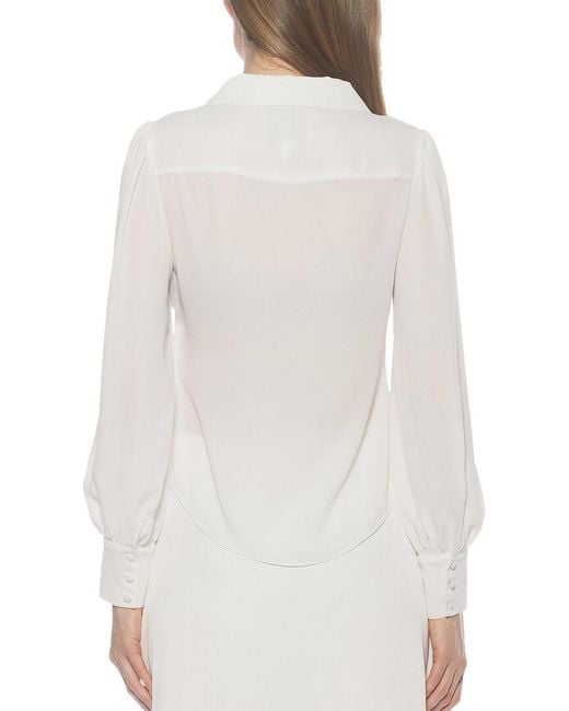 Alexia Admor White Rah Blouse