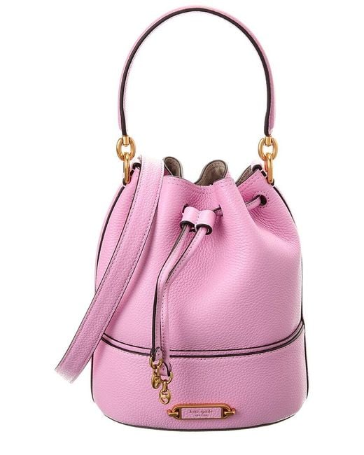 Kate Spade Pink Gramercy Small Leather Bucket Bag