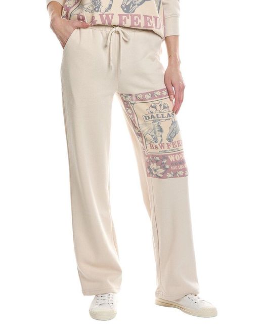 The Nu Vintage Natural Dallas B W Feed Sweatpant