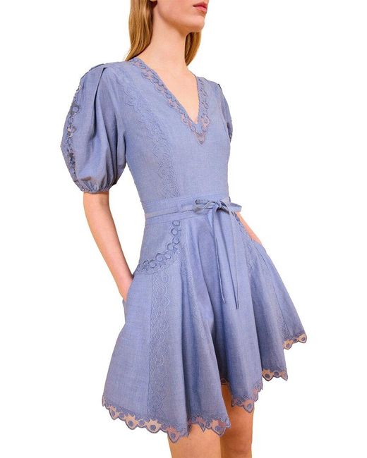 Ulla Johnson Blue Camila Mini Dress