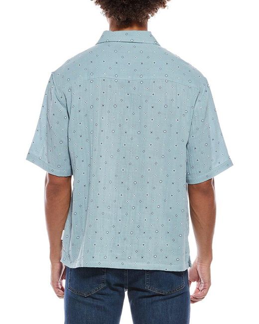 Sovereign Code Blue Geometric Shirt for men