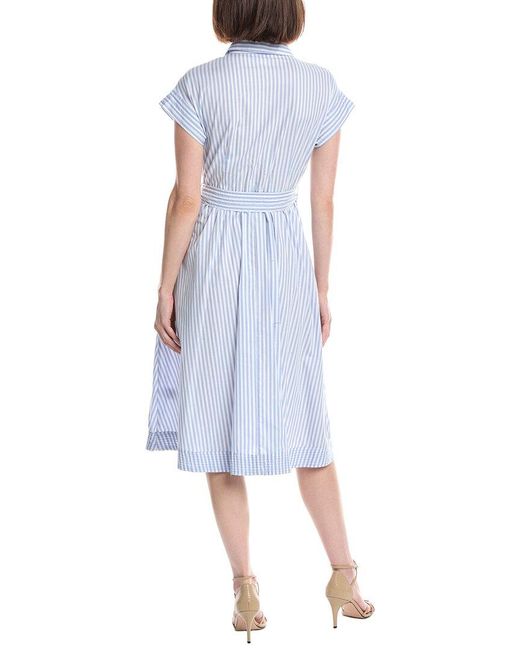 Nanette Lepore Blue Stripe Maxi Dress