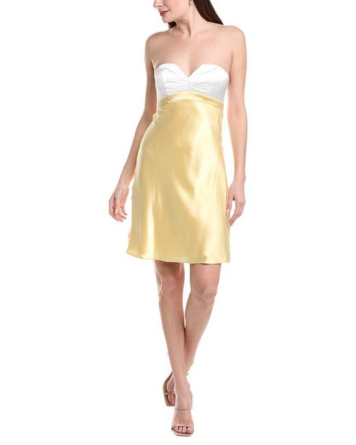 Issue New York Yellow Sleeveless Mini Dress