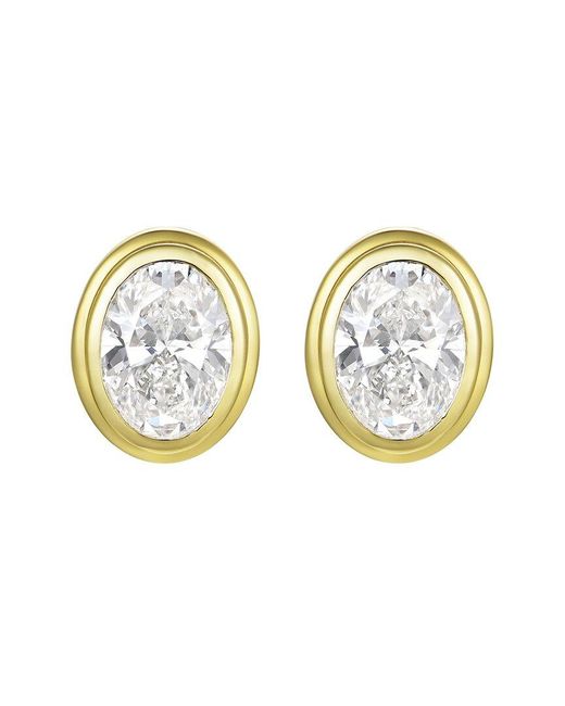 Kai Fine Jewelry Blue 14K 3.00 Ct. Tw. Lab-Grown Diamond Stud Earrings