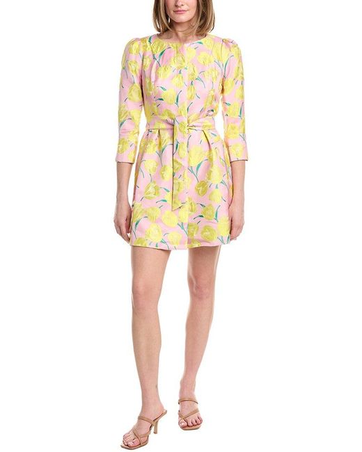 FLORA BEA NYC Yellow Emily Mini Dress