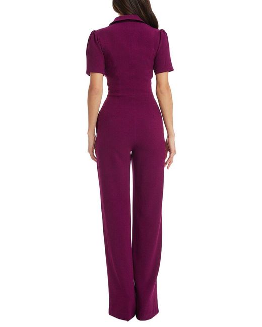Dress the Population Purple Gloria Jumpsuit