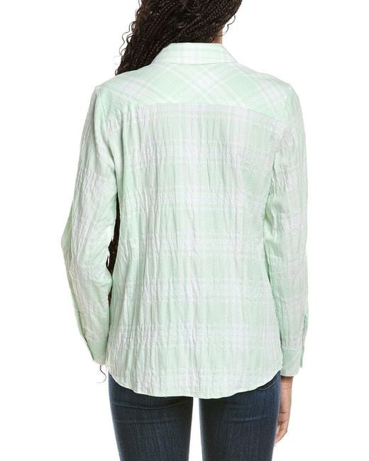 Foxcroft Green Rhea Plaid Shirt