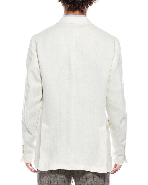 Todd Snyder White Twill Linen Sutton Jacket for men