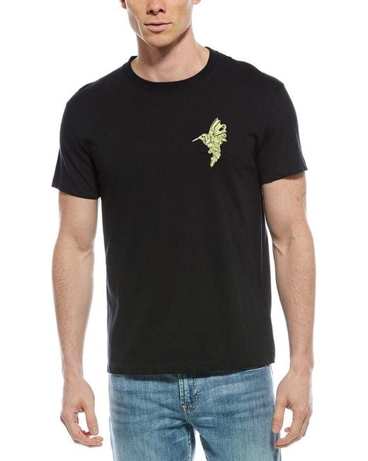 Valentino Black Stitched T-Shirt for men