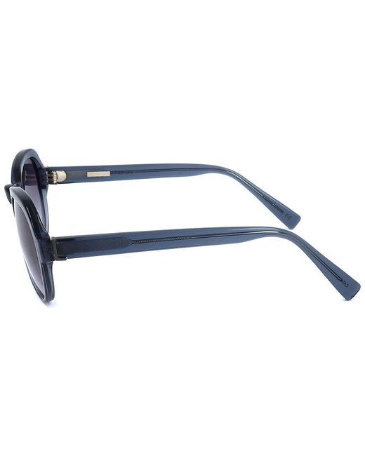 Derek Lam Blue Unisex Logan 52mm Sunglasses